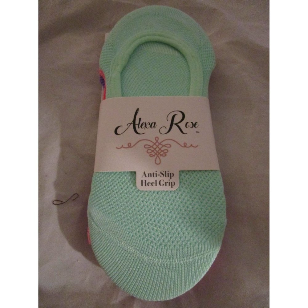 3 Pair Alexa Rose Womens Anti Slip Heel Grip Ultra Low Liners Fits Shoe Size 5-9